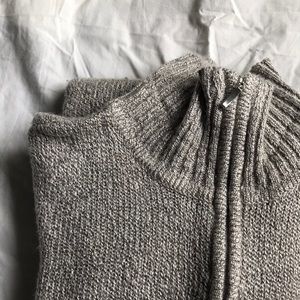 Quarter zip thin grey sweater women’s small